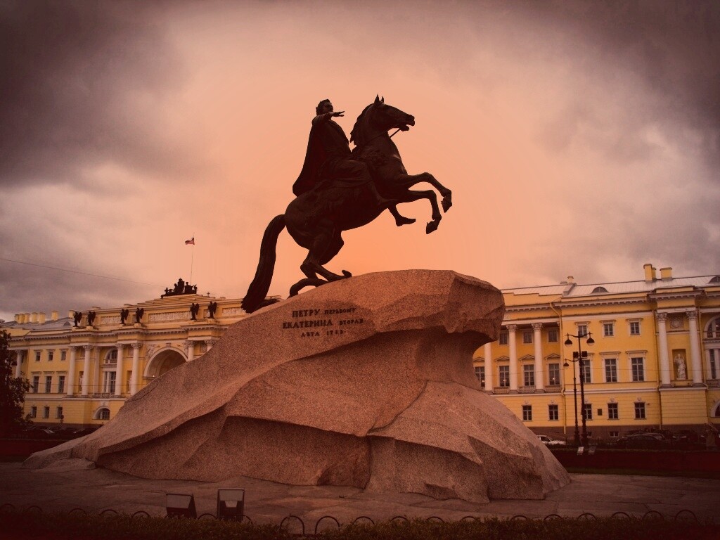 Медный Всадник в Питере обои