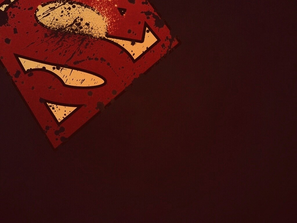 Потертый знак Супермена обои