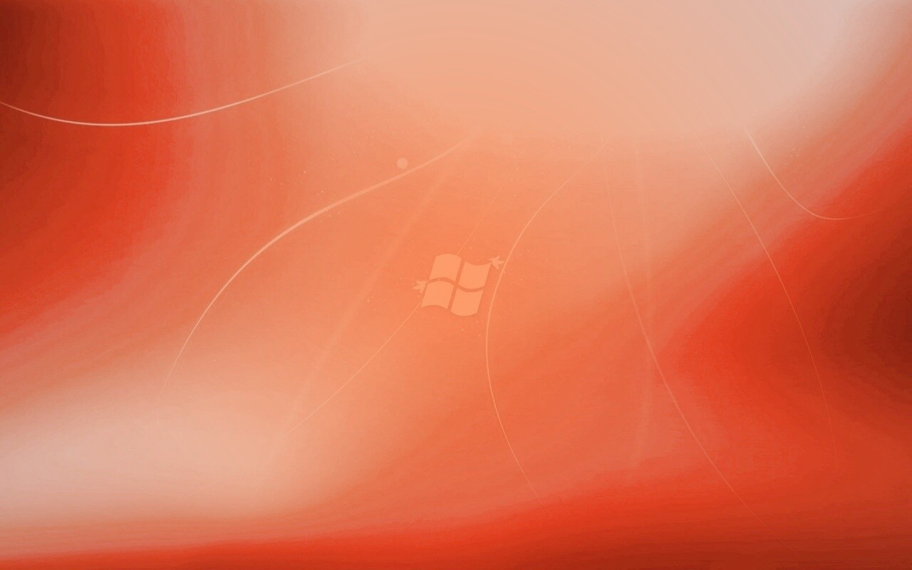 Оранжевый логотип Windows обои