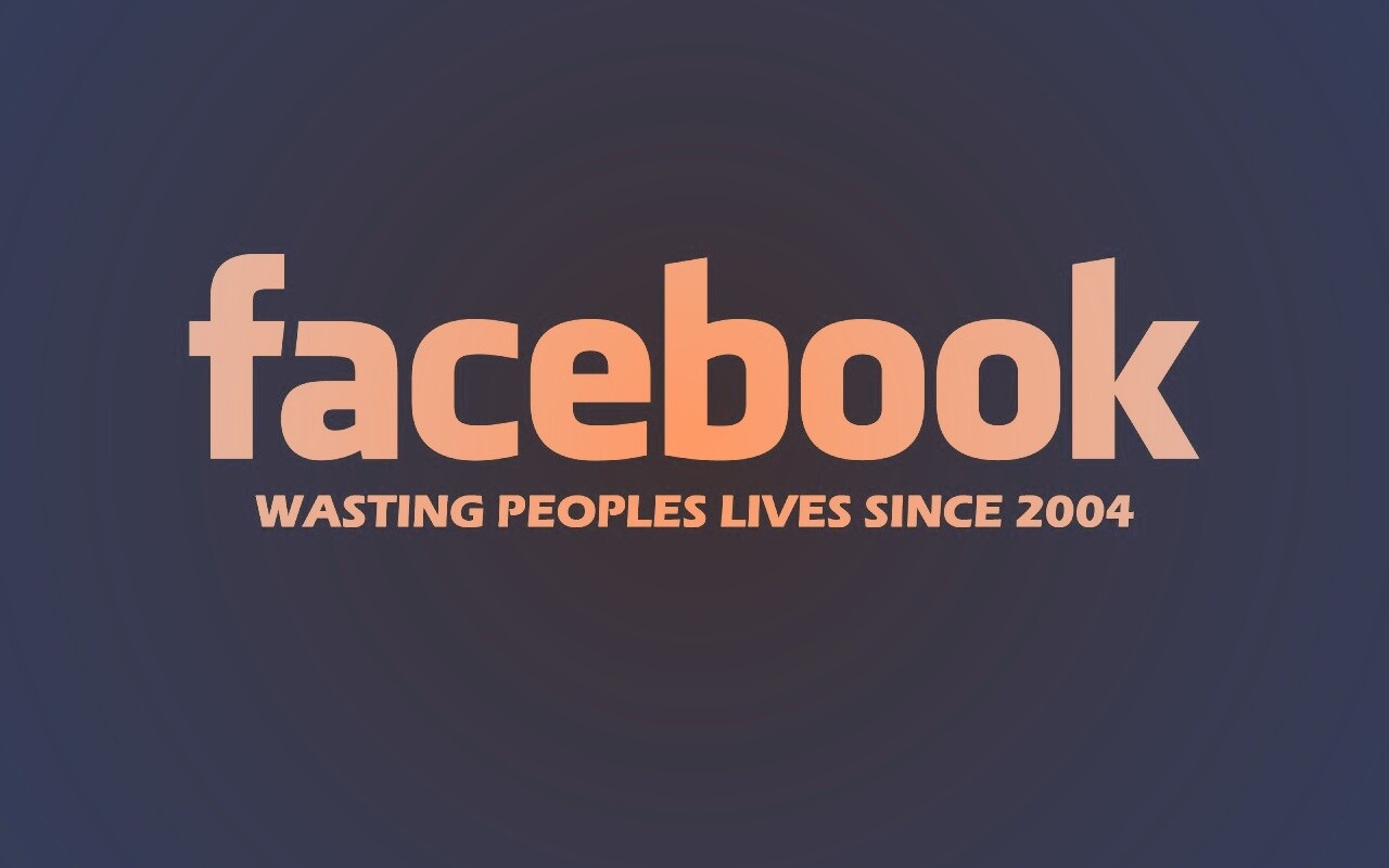 Facebook - жизнь на свалку обои