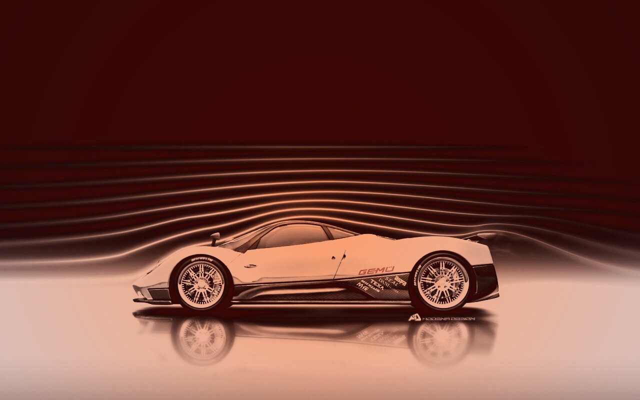 Аэродинамика Pagani Zonda обои