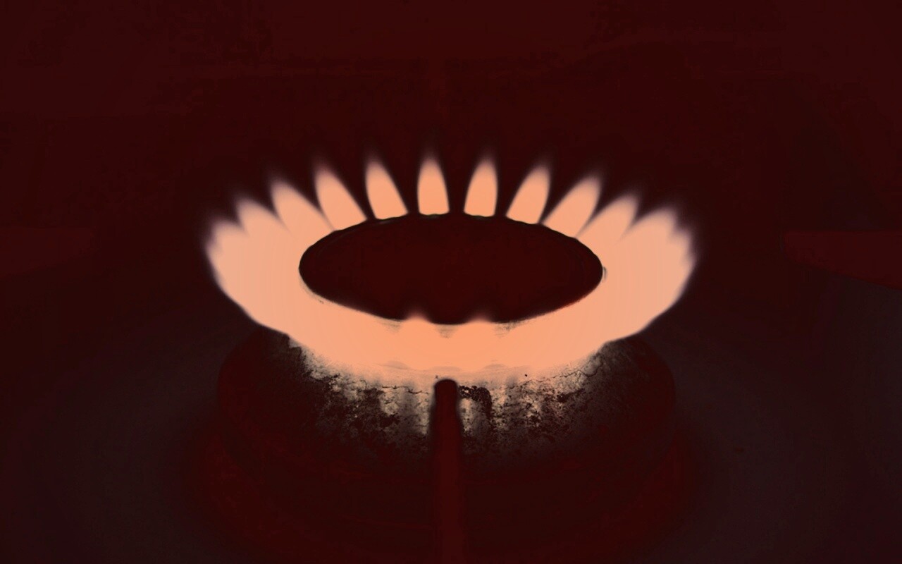 Огонь газовой конфорки обои