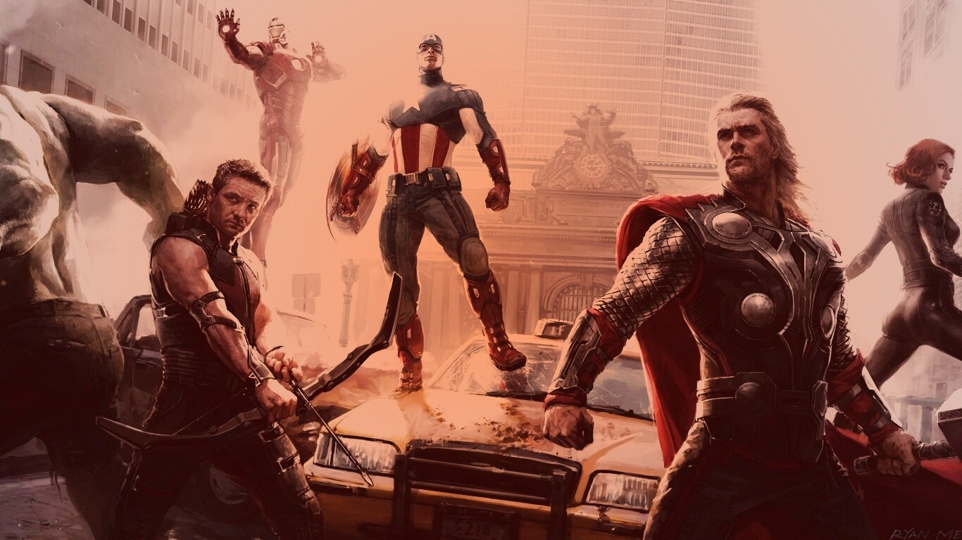 Арт к фильму Мстители обои