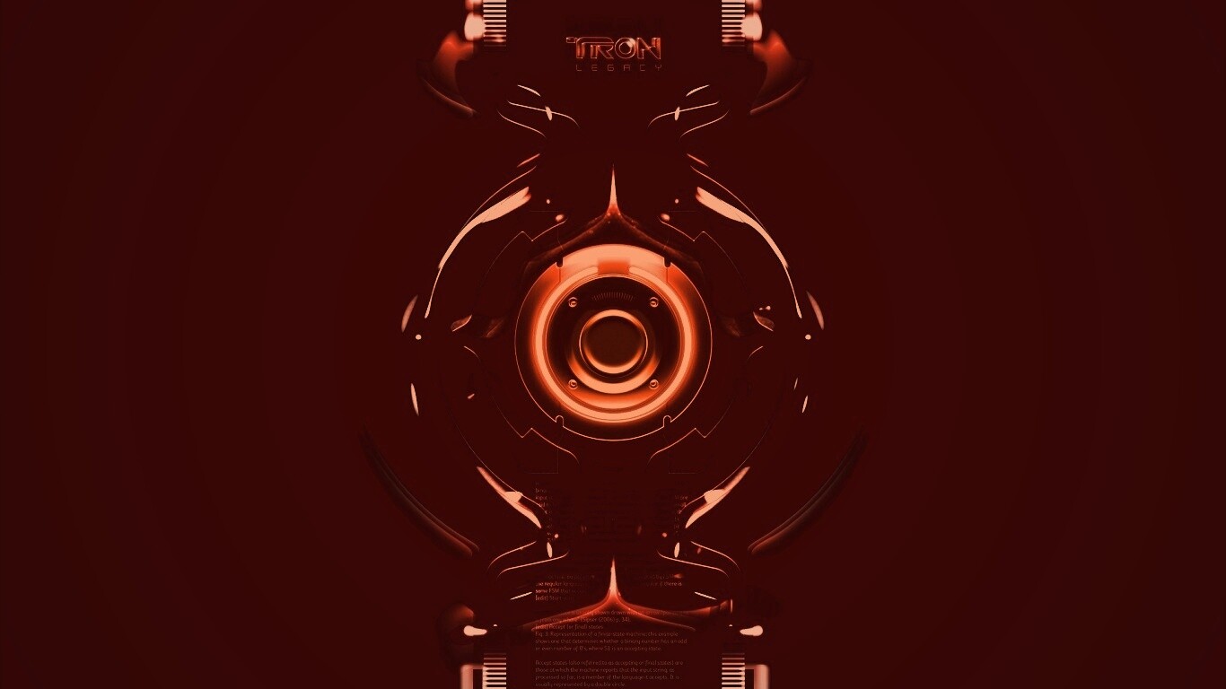 Tron Data Amber обои