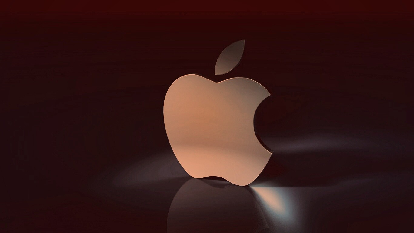 3D логотип Apple обои