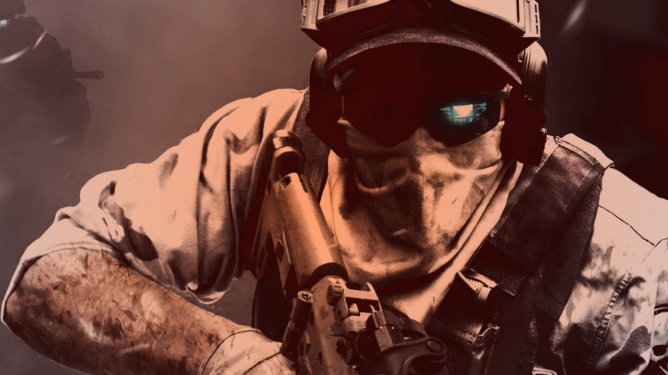 Боец в маске обои