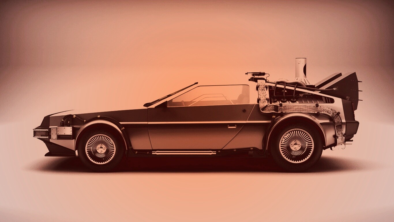 DeLorean машина времени обои