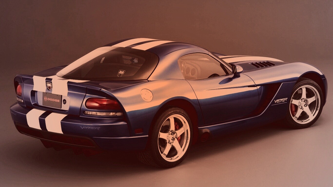 Синий Dodge Viper обои