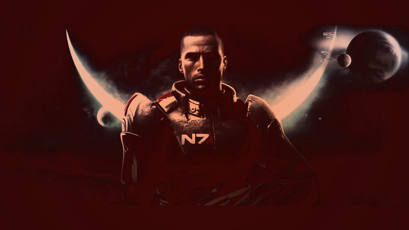 Шепард из Mass Effect обои