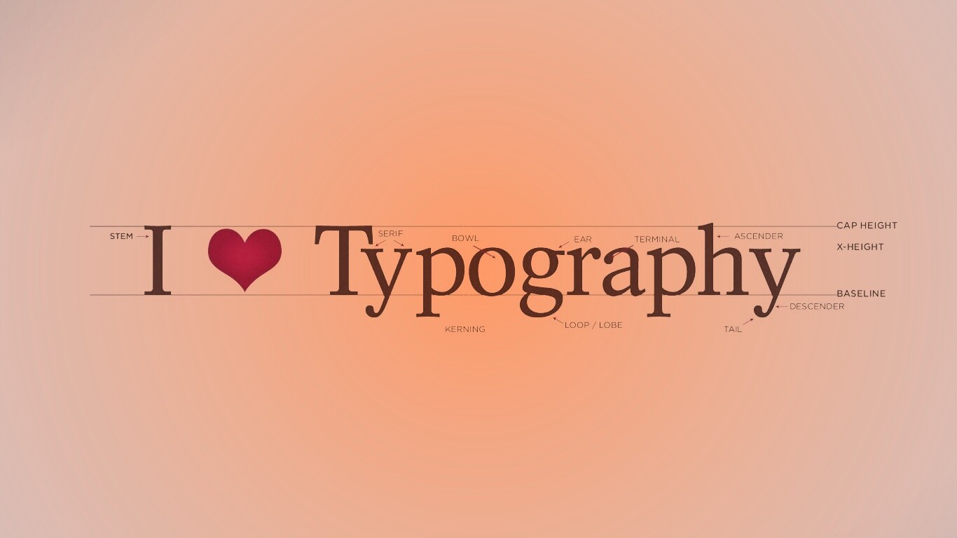 I love typography обои