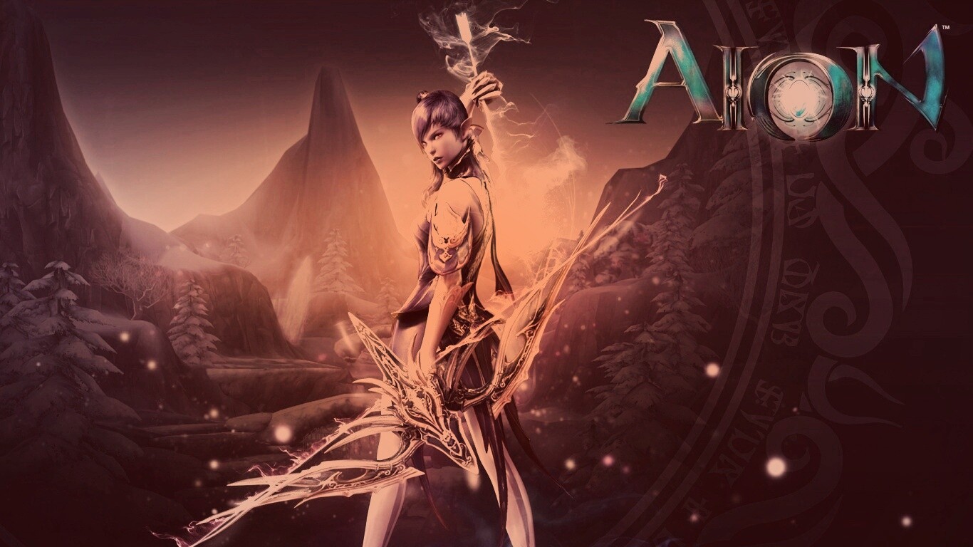 Эльфийка из Aion обои
