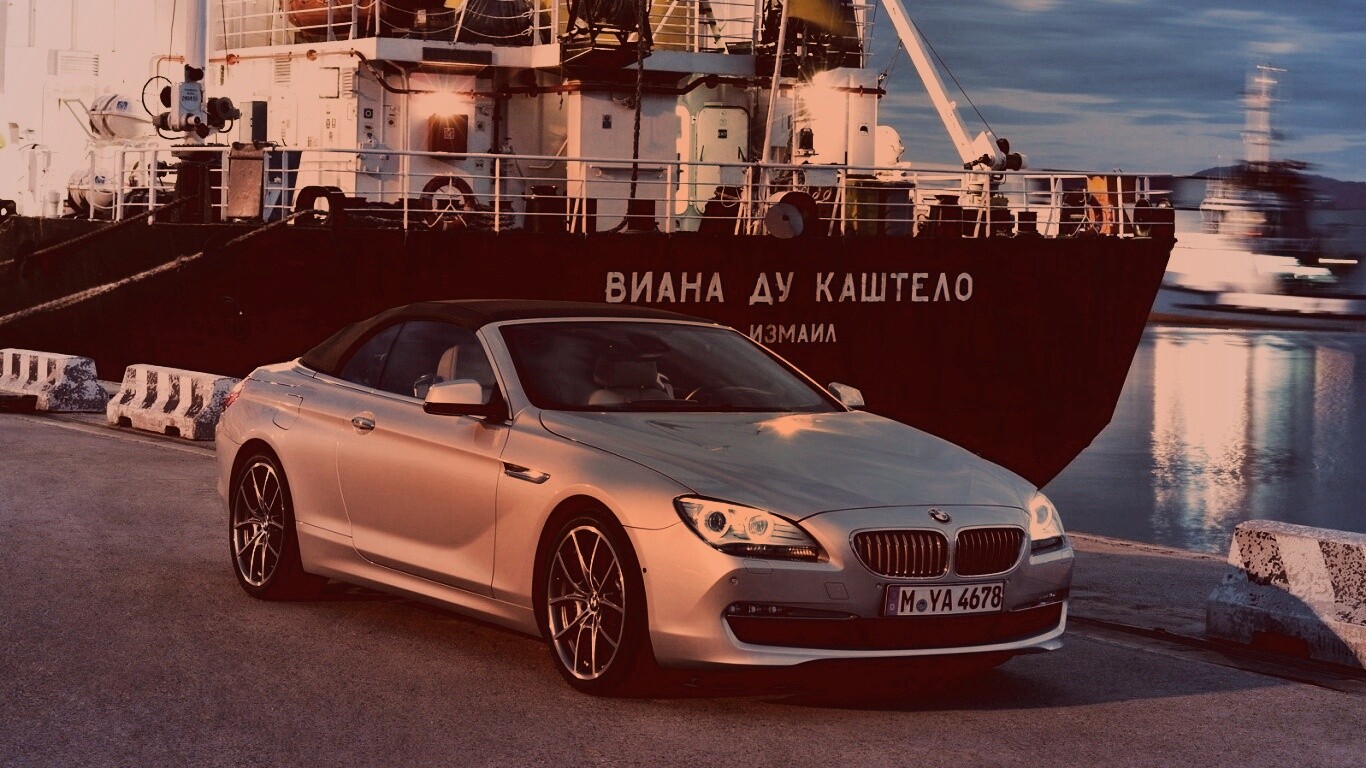 BMW 6 в порту обои
