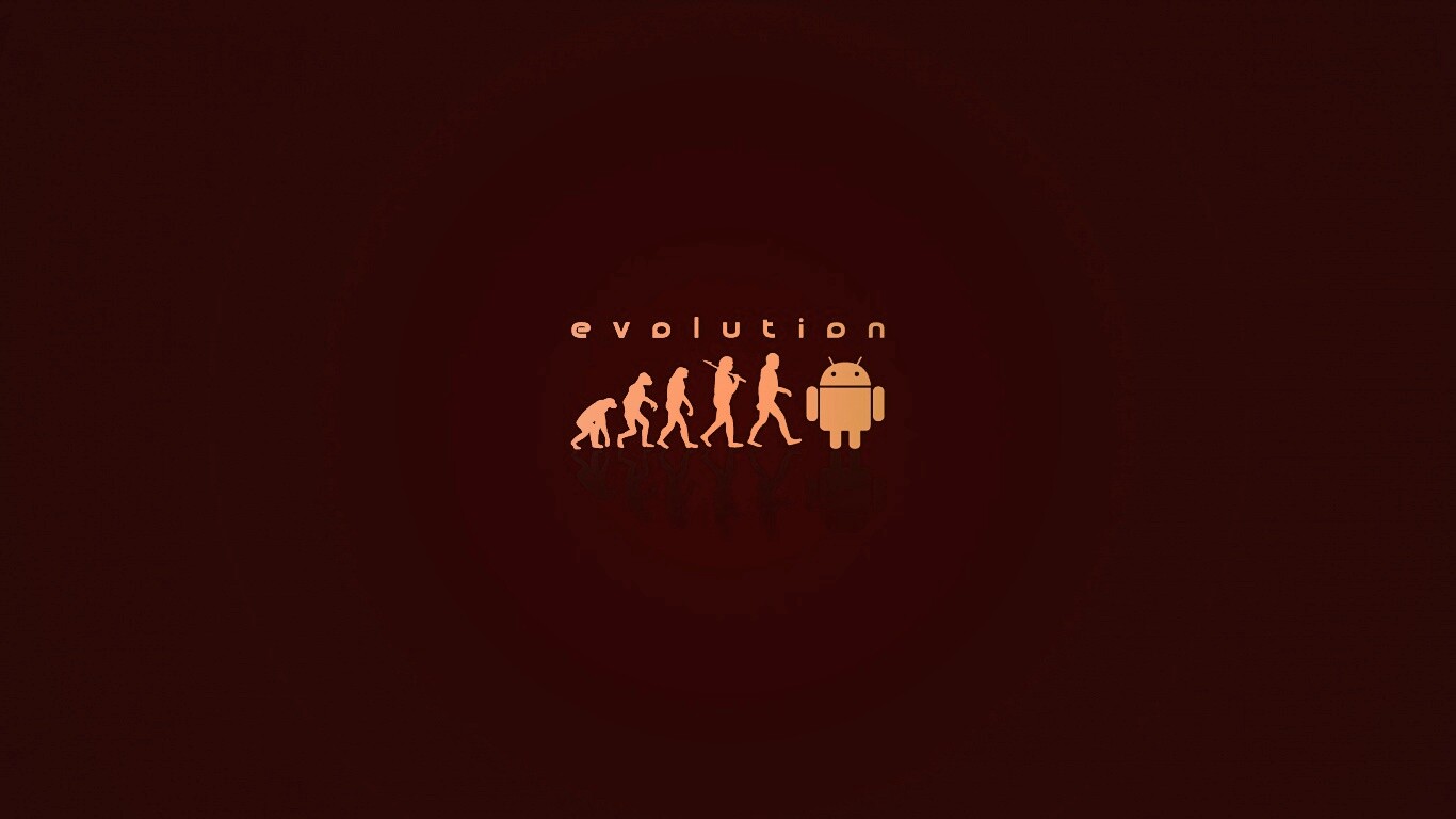 Эволюция по мнению Android обои