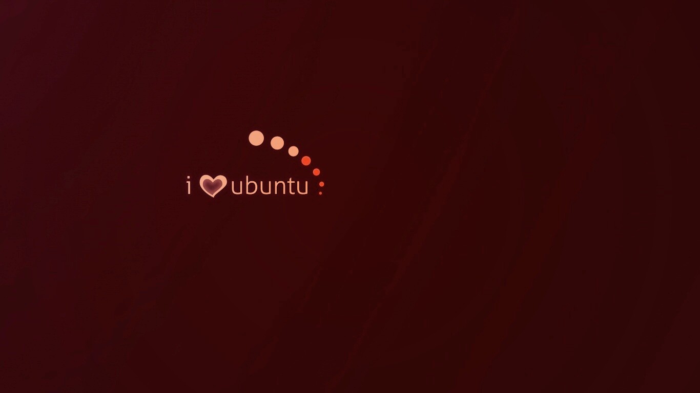 Я люблю убунту обои