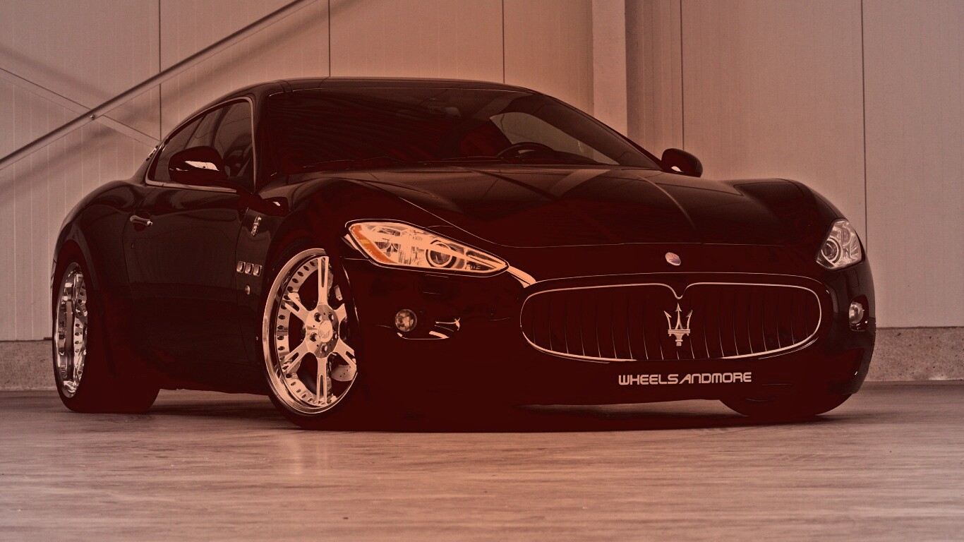 Черная мазерати Gran Turismo обои
