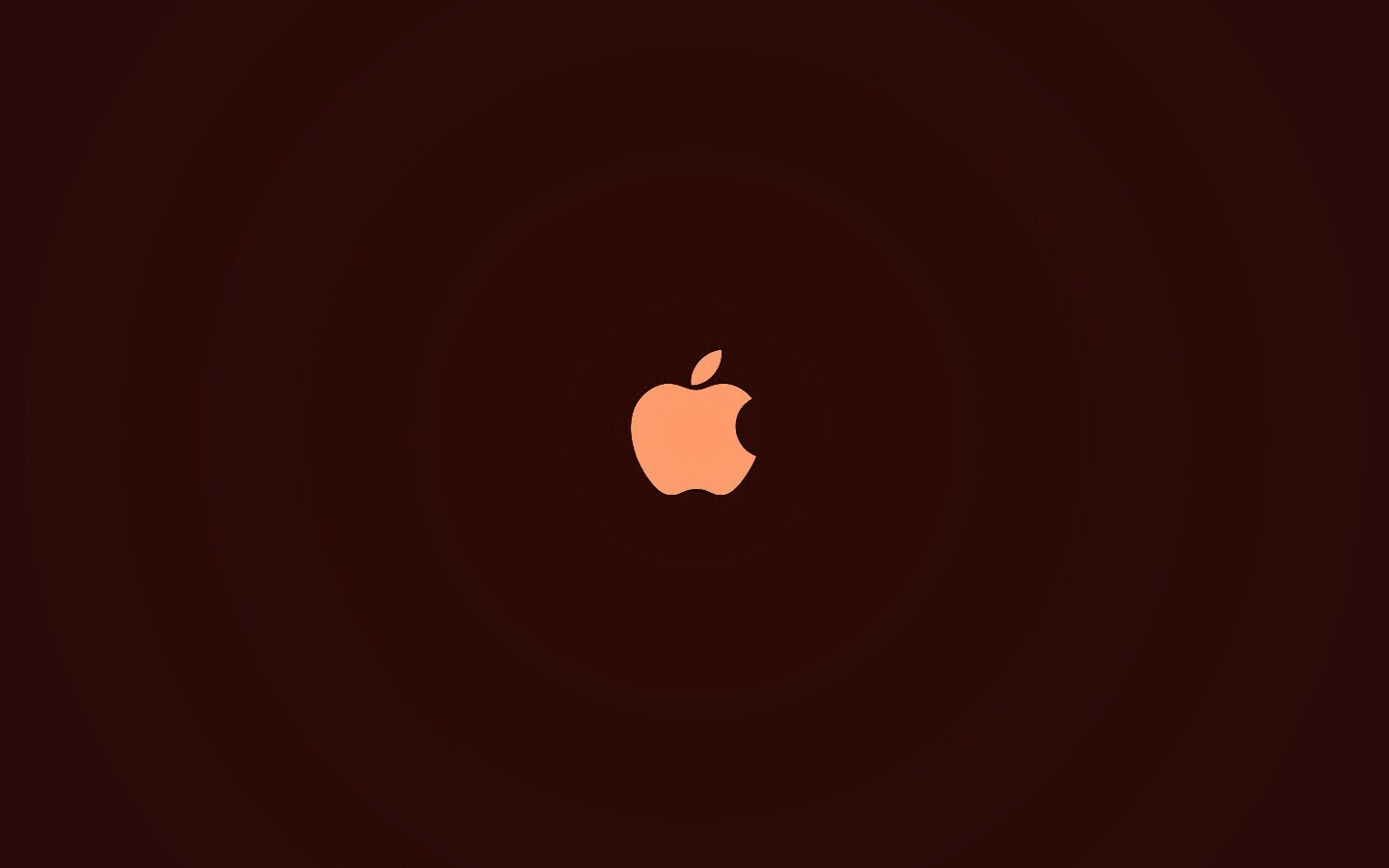 Логотип Apple на черном фоне обои