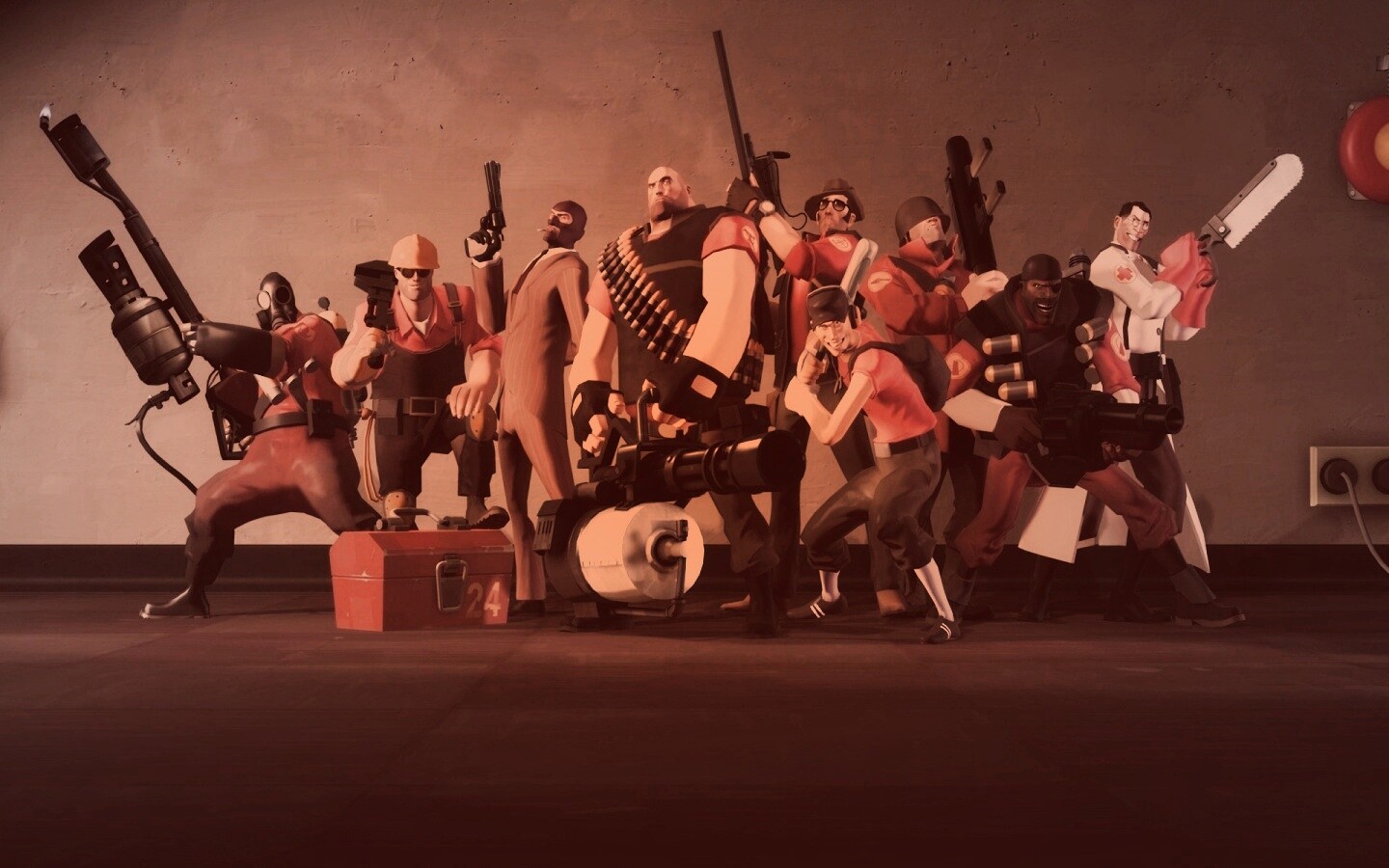 Герои игры Team Fortress 2 обои