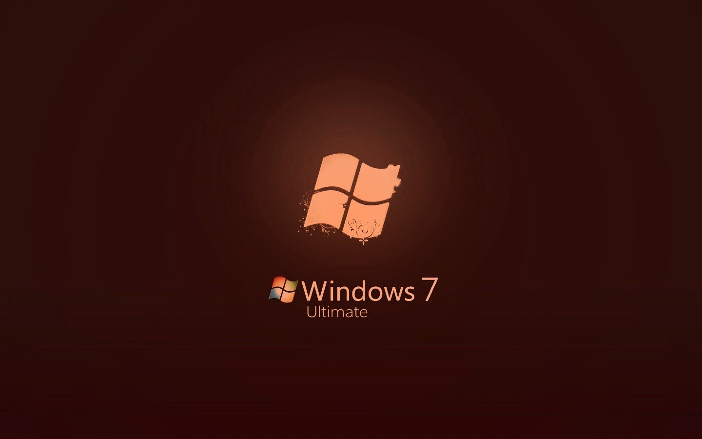 Логотип WIndows 7 Ultimate обои