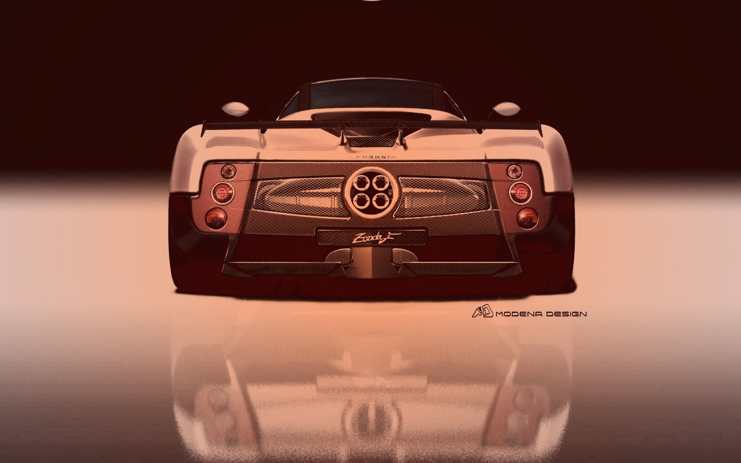 Pagani Zonda рендер обои