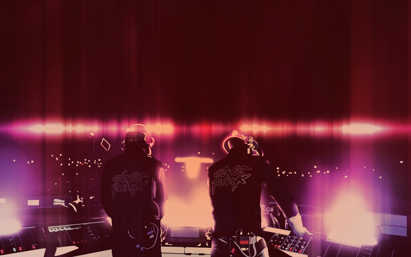 Концерт Daft Punk обои