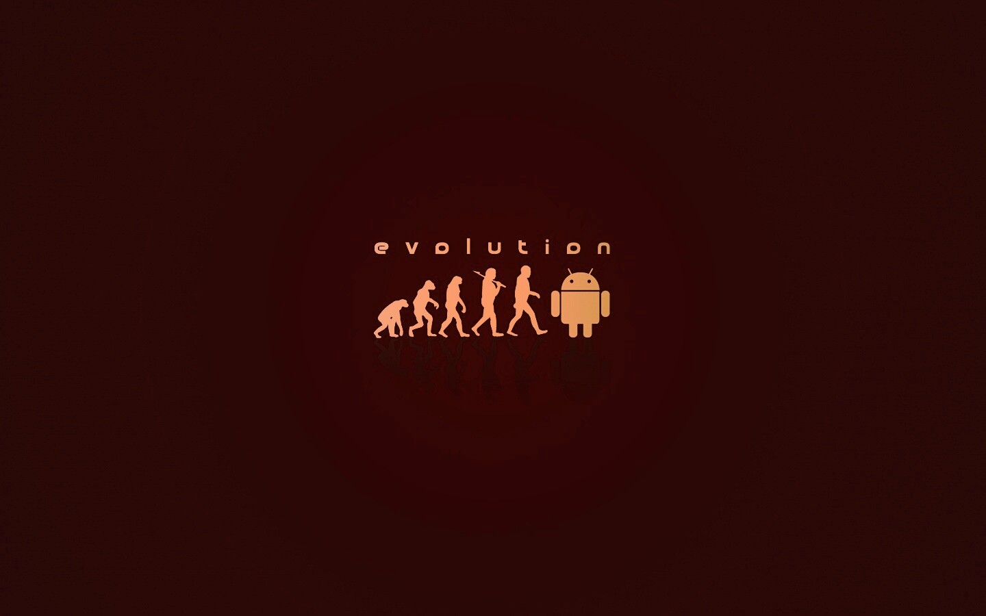 Эволюция по мнению Android обои