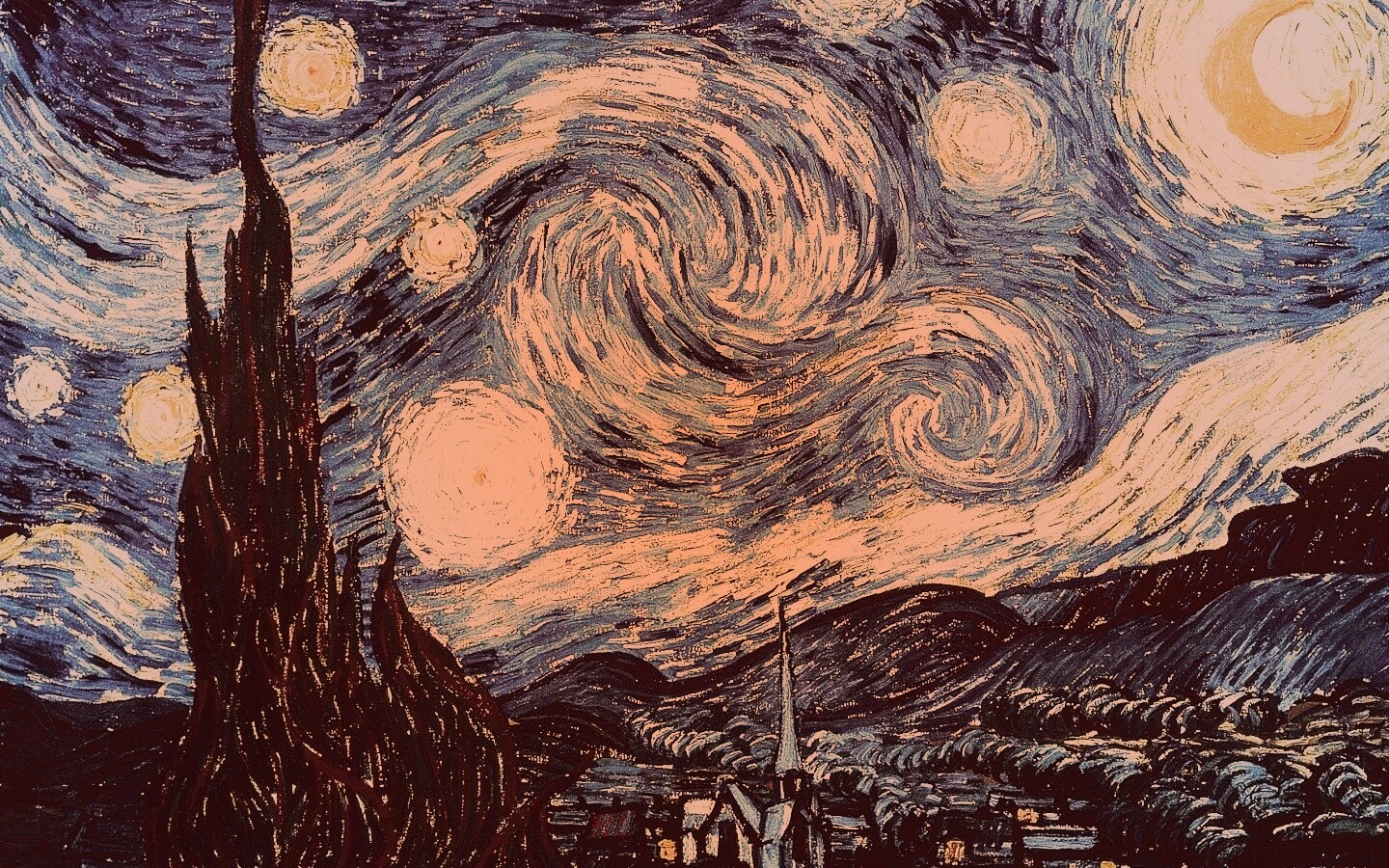 Рисунок города маслом обои