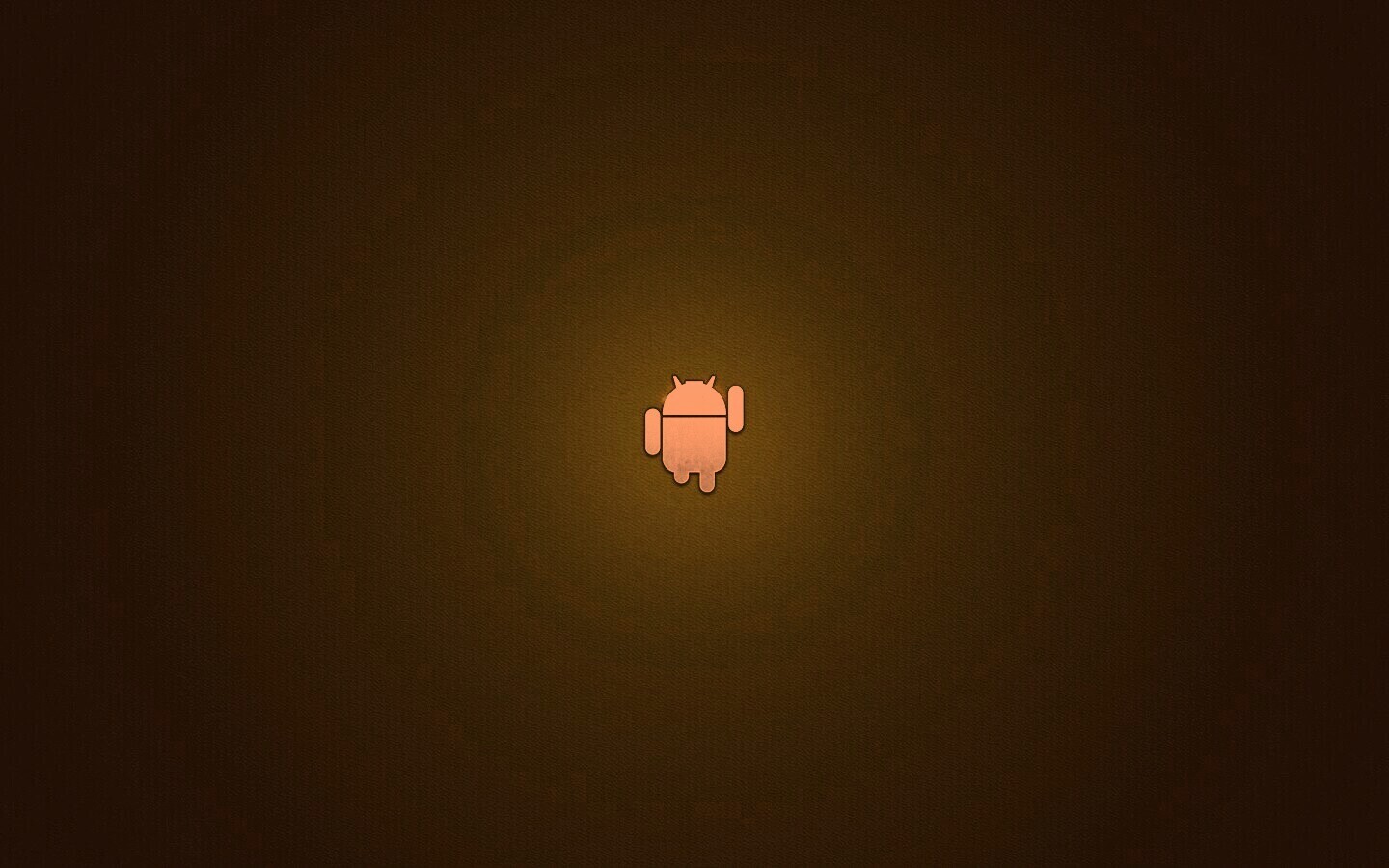 Логотип Android на зеленом фоне обои