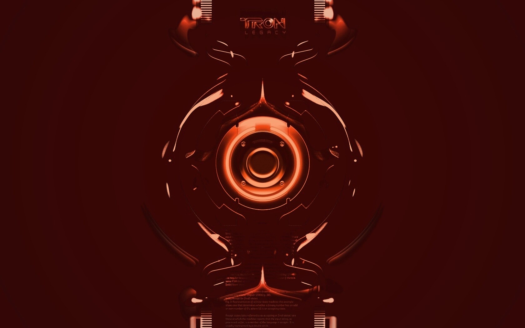 Tron Data Amber обои