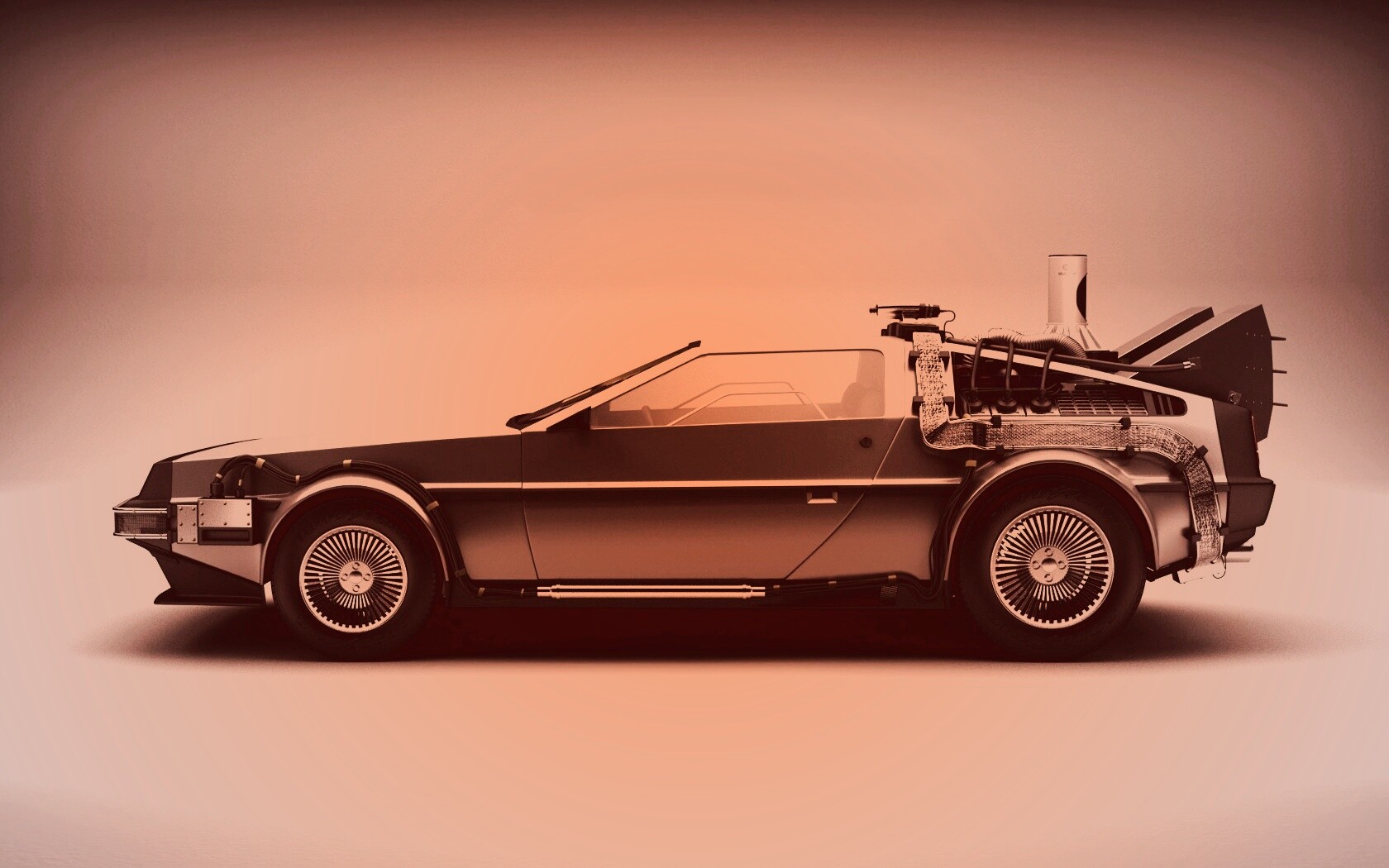 DeLorean машина времени обои
