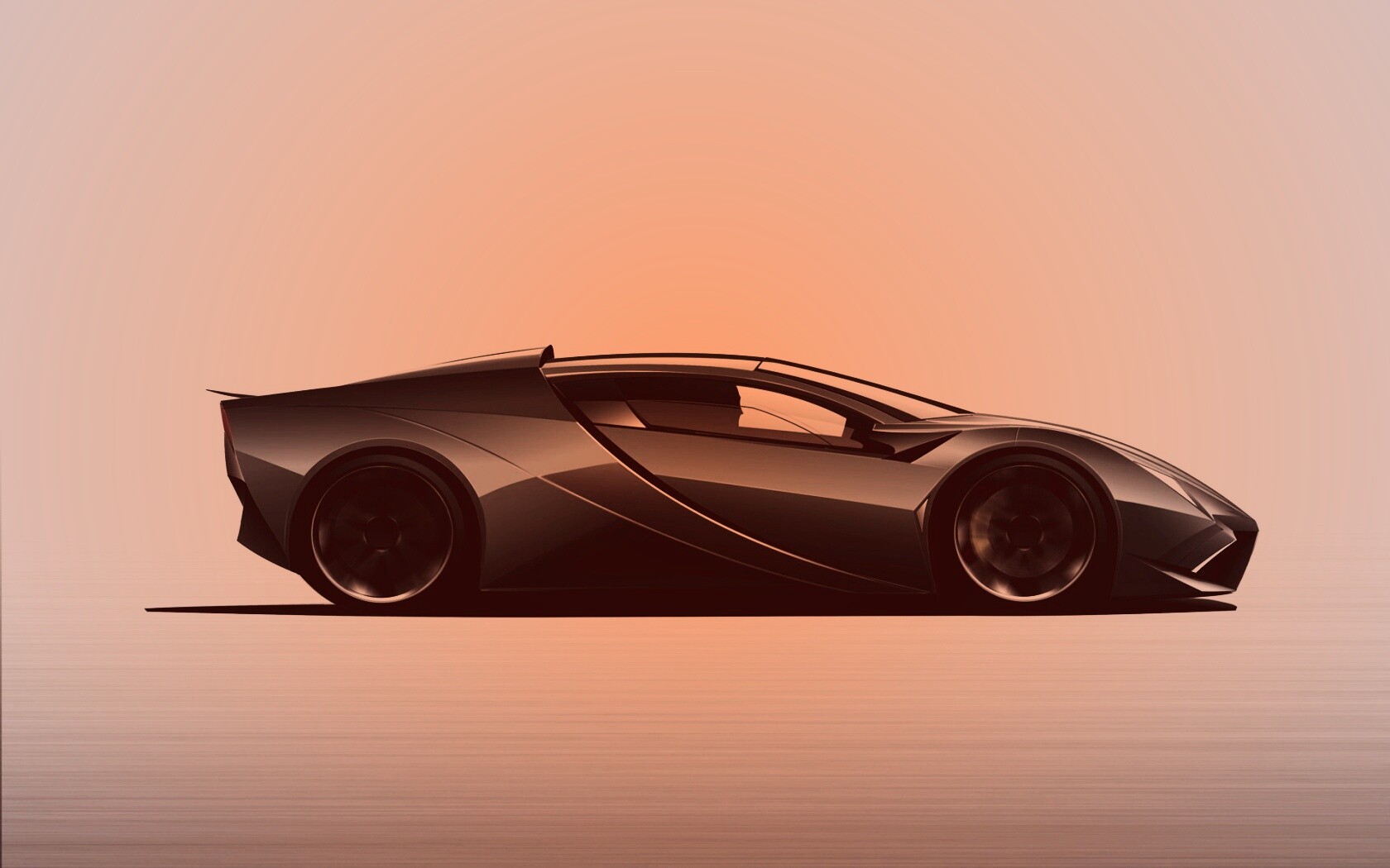 Скетч lamborghini  обои