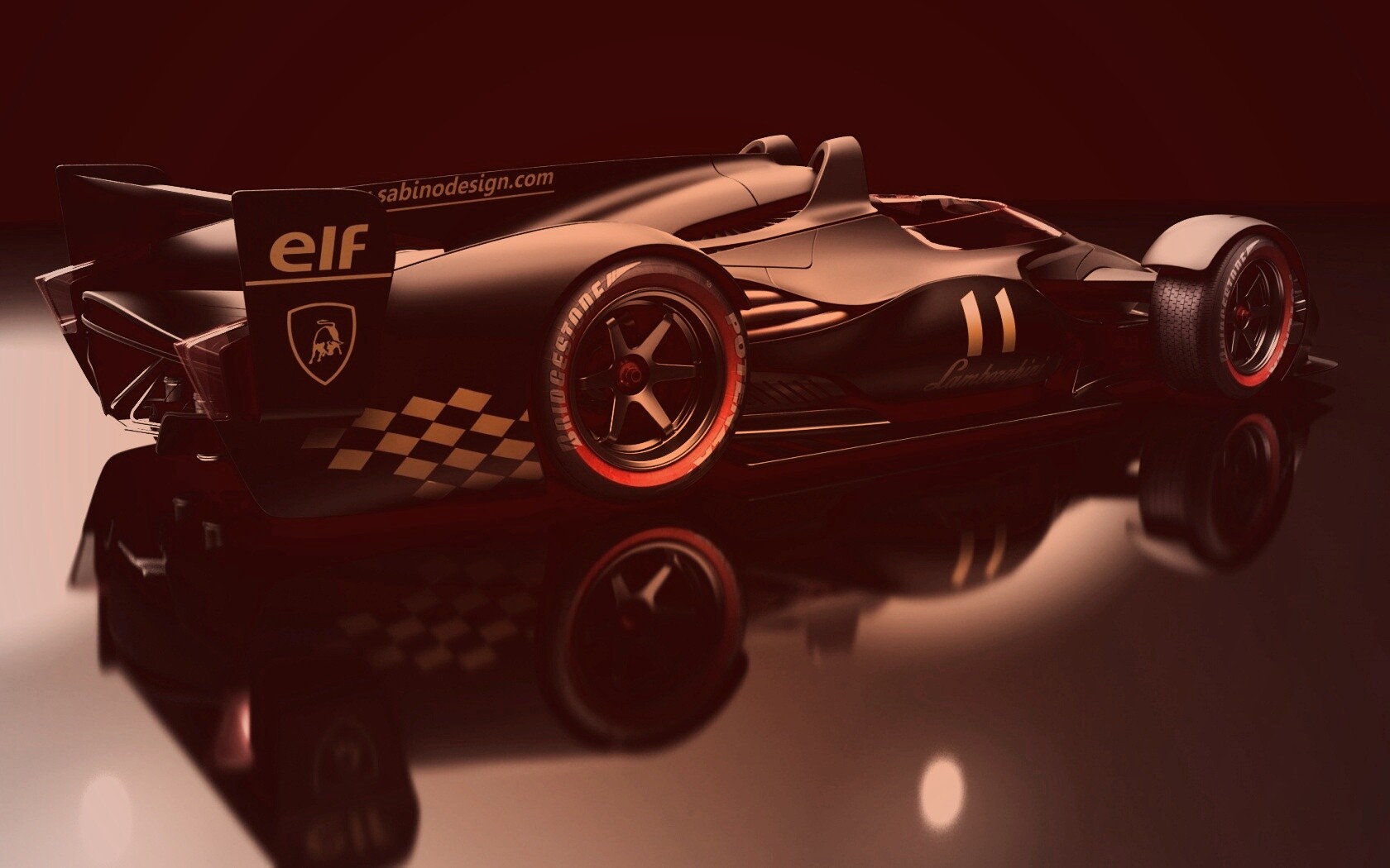 Болид Lamborghini обои