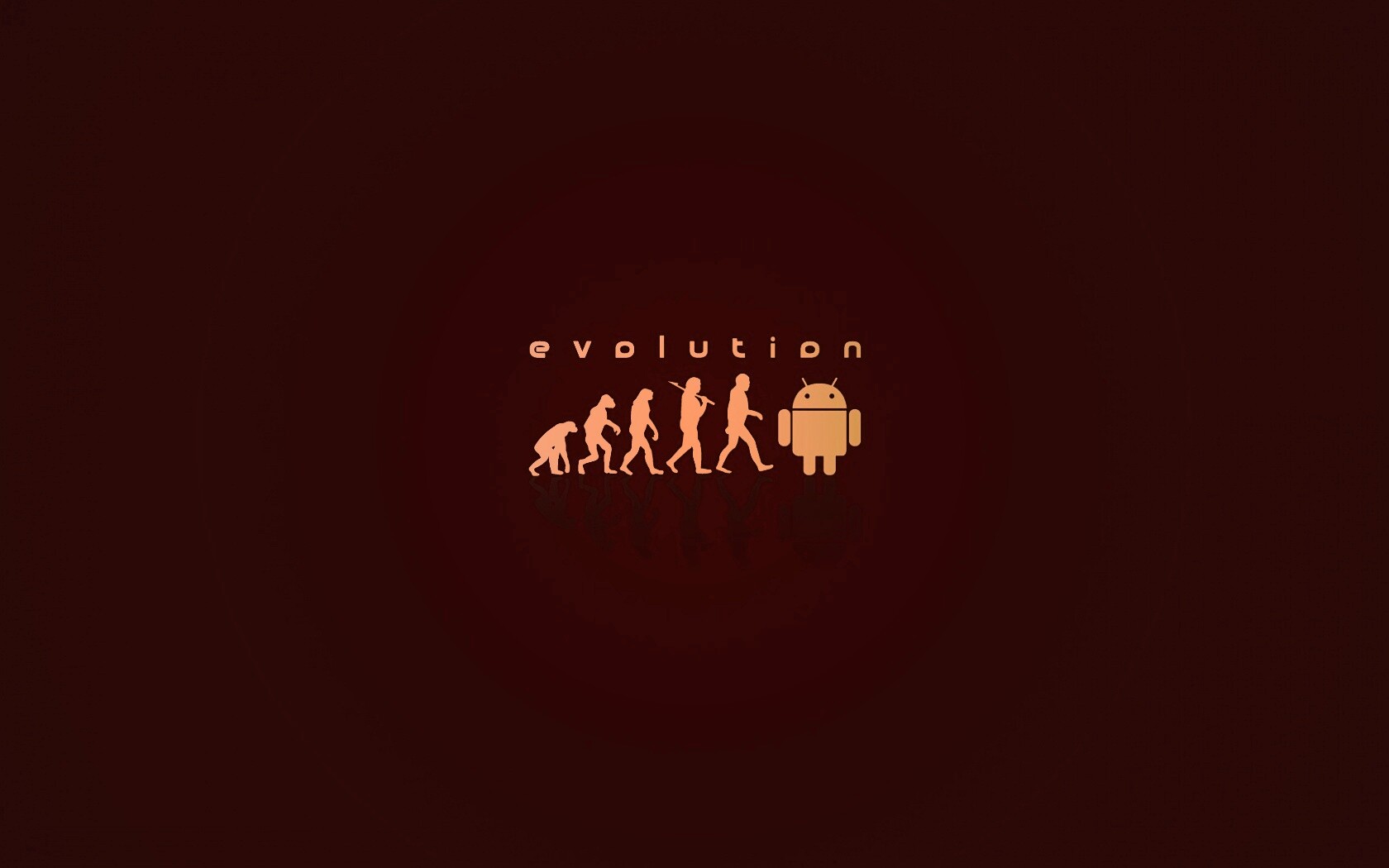 Эволюция по мнению Android обои