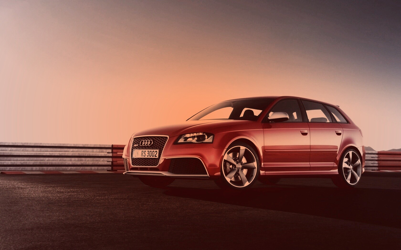 Фотосессия Audi RS3 на треке обои
