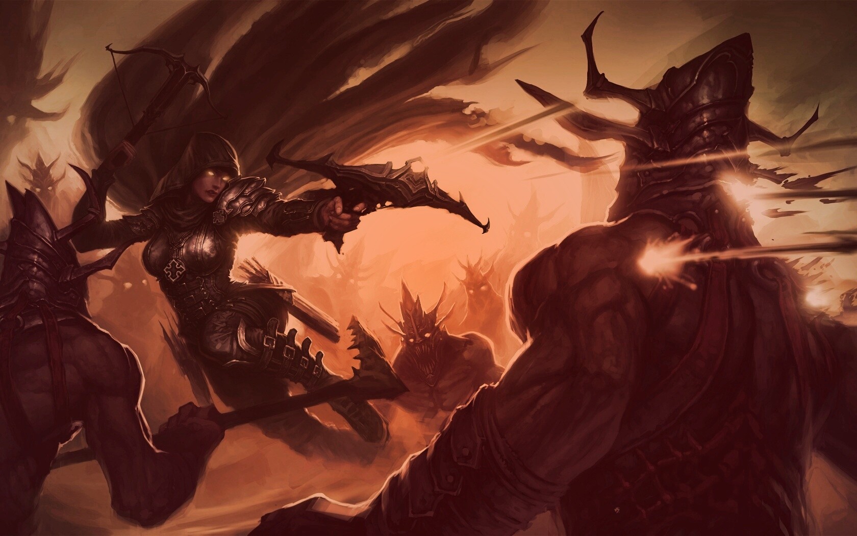 Охотник на демонов из Diablo 3 обои