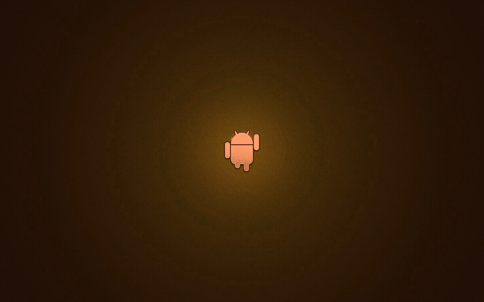 Логотип Android на зеленом фоне обои