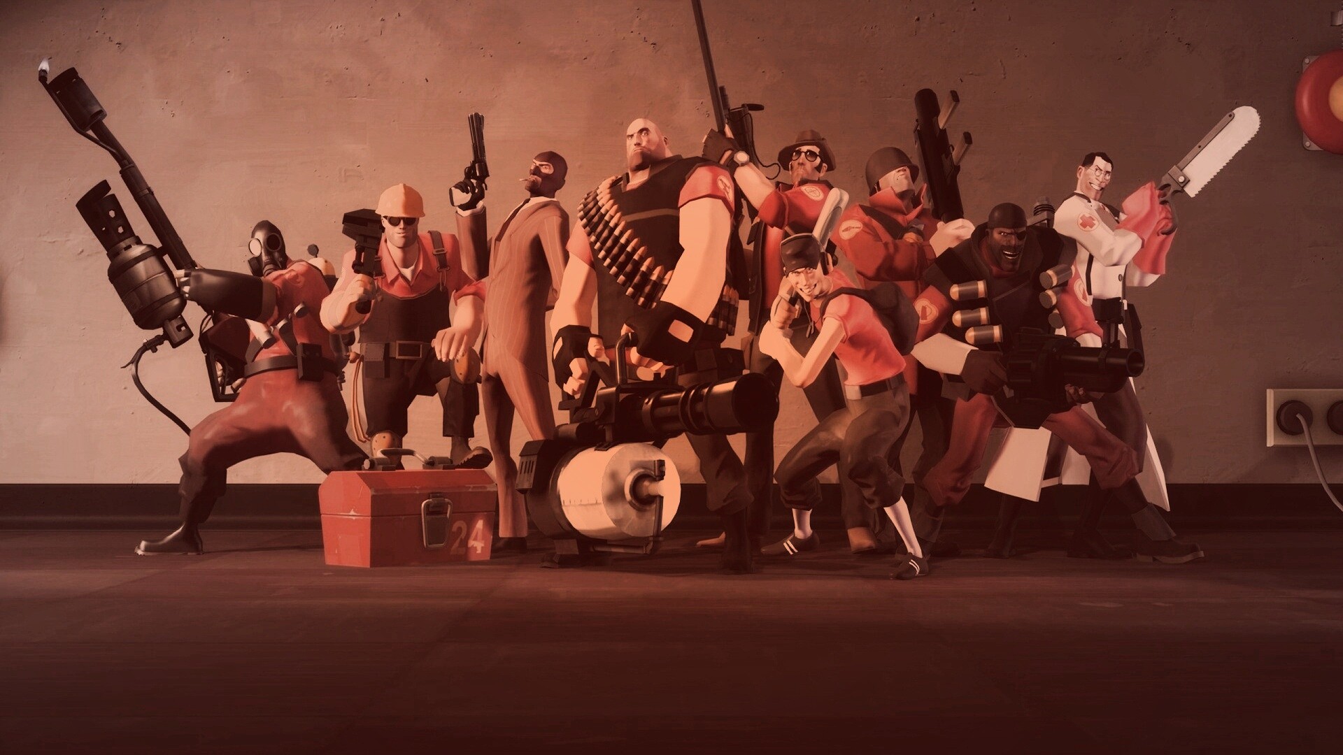 Герои игры Team Fortress 2 обои