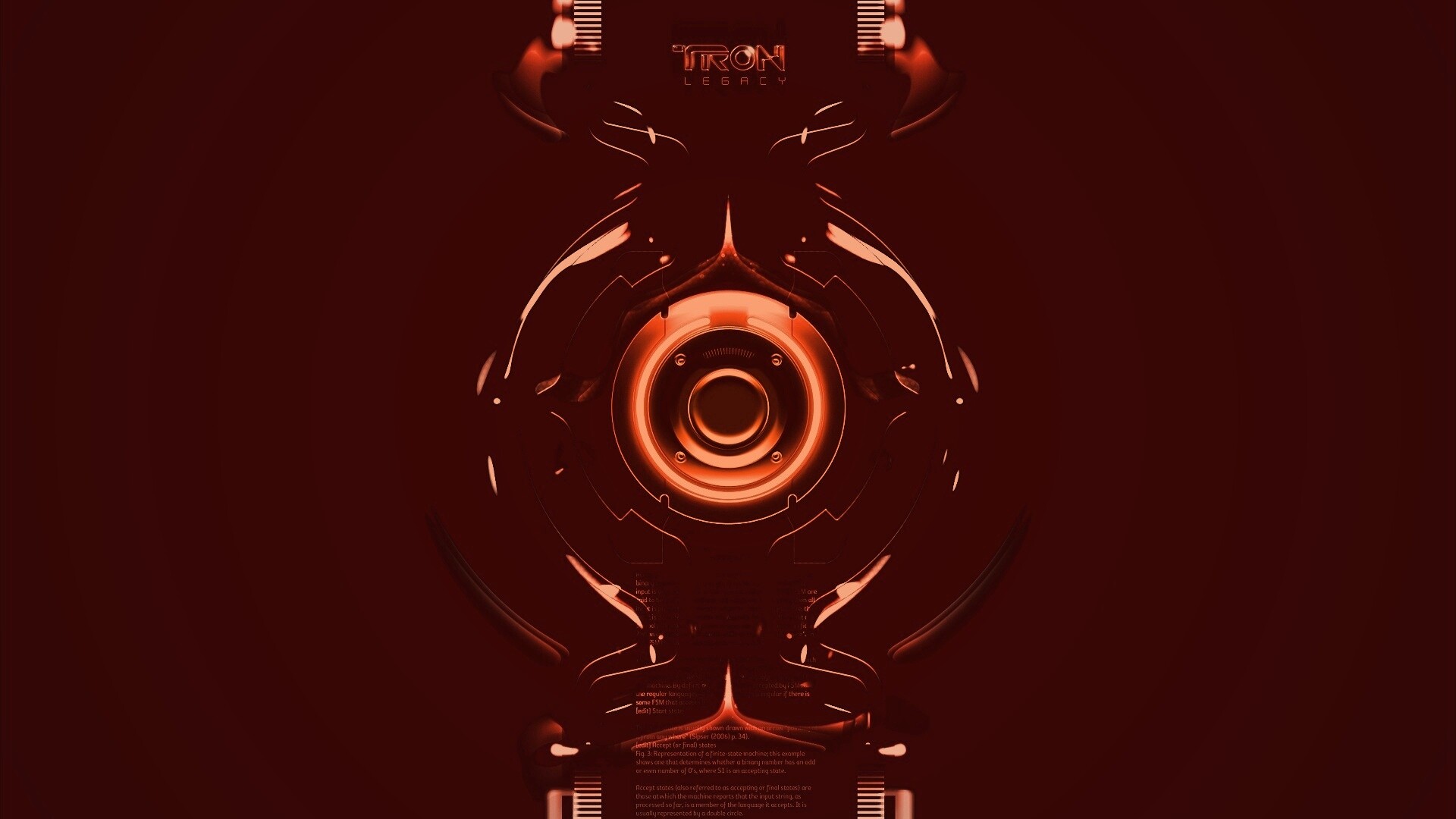 Tron Data Amber обои