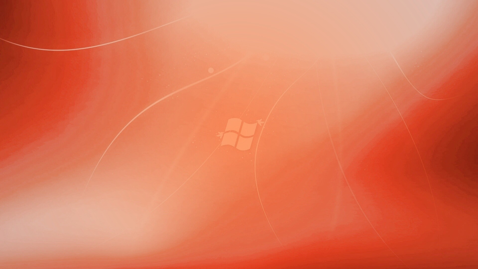 Оранжевый логотип Windows обои