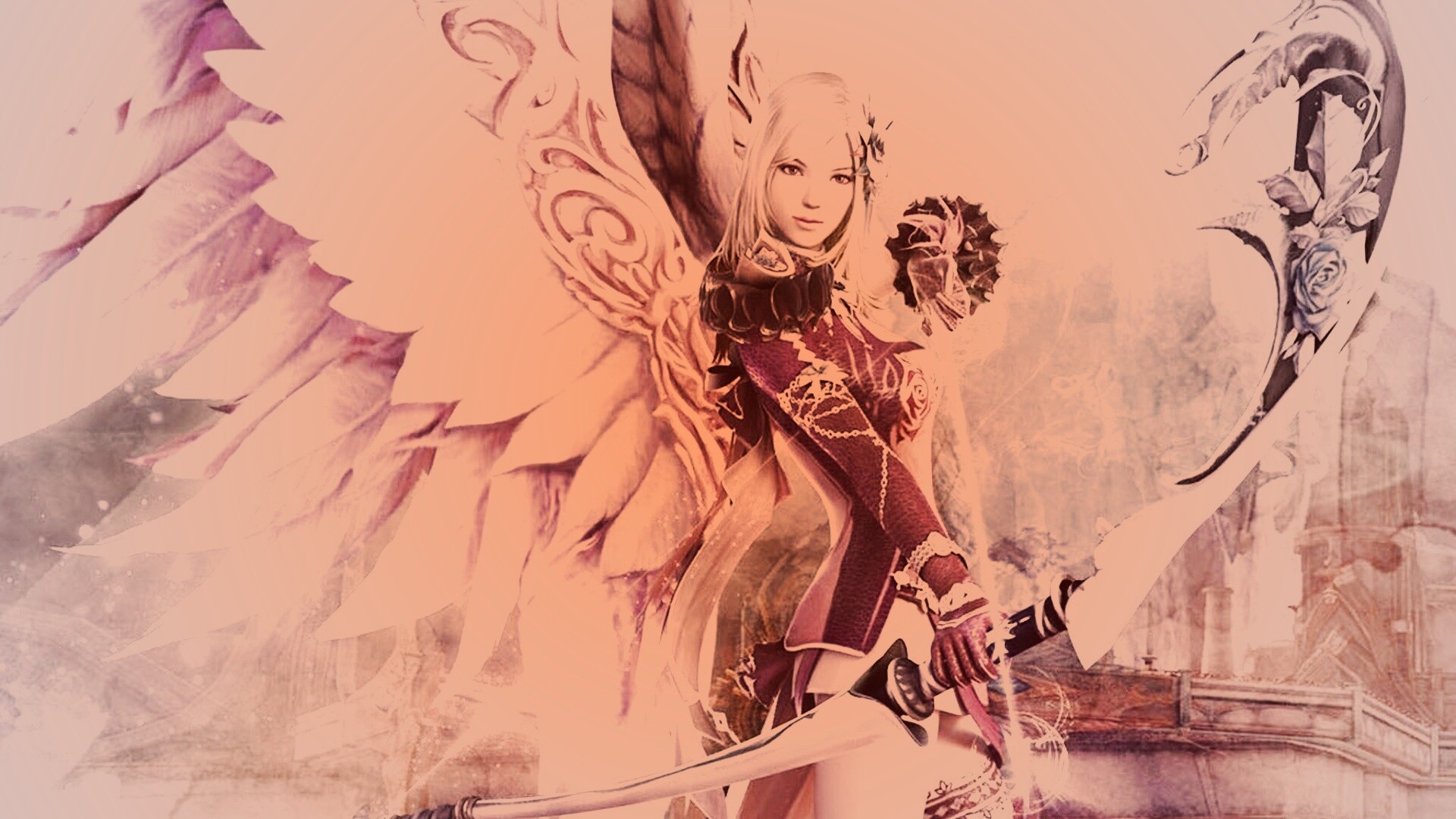 Эльфийка лучница из Aion обои