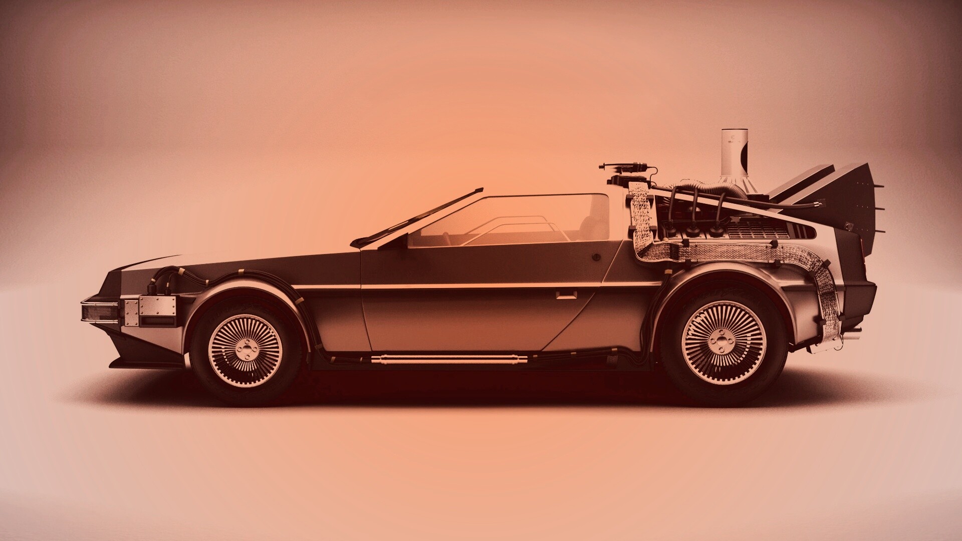 DeLorean машина времени обои