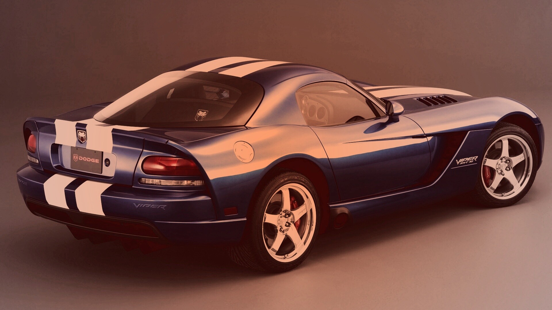 Синий Dodge Viper обои