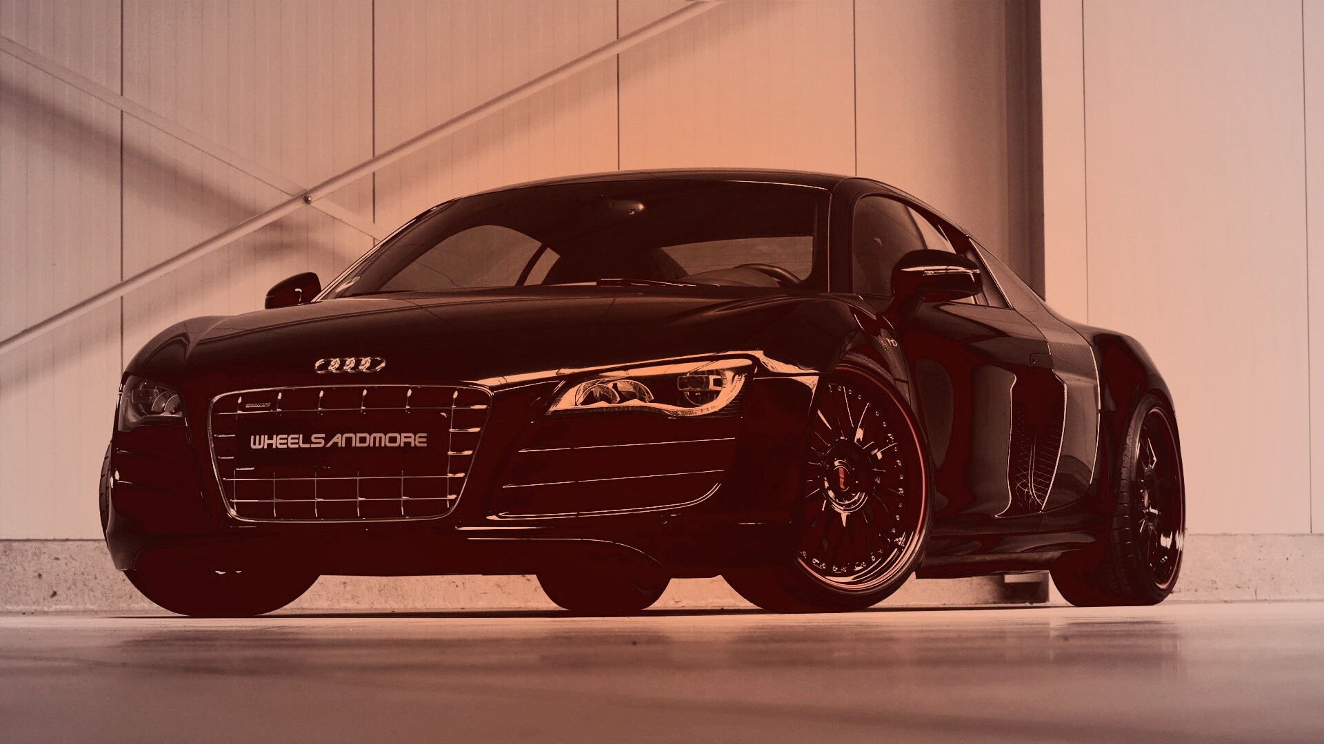 Audi черного цвета обои