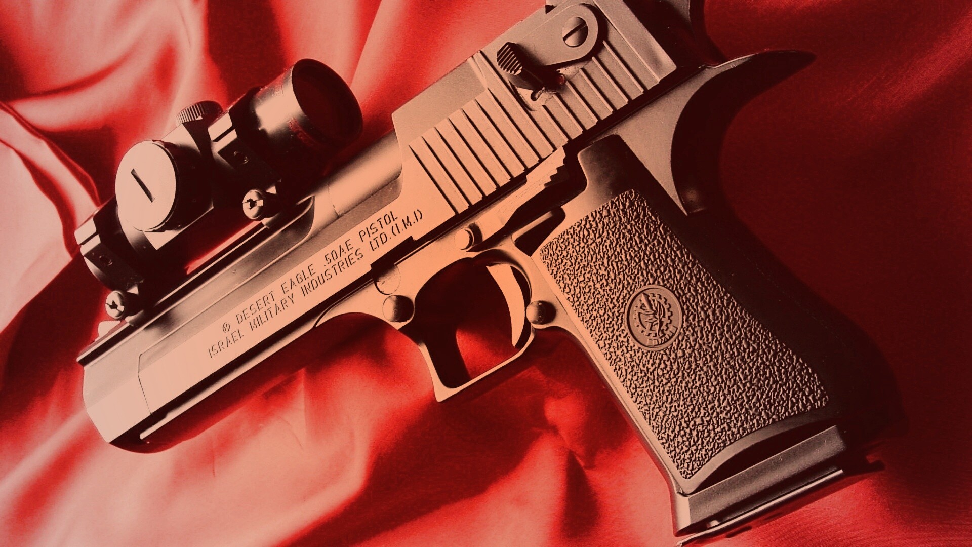 Пистолет Desert Eagle с прицелом обои