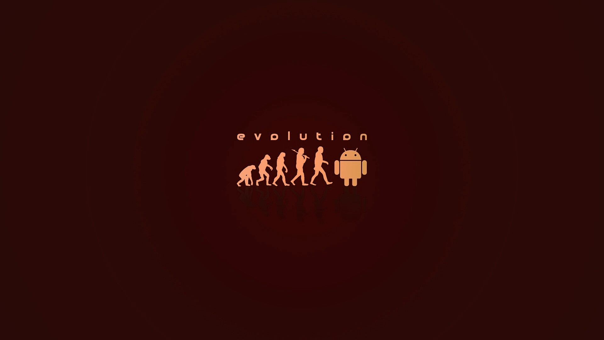 Эволюция по мнению Android обои