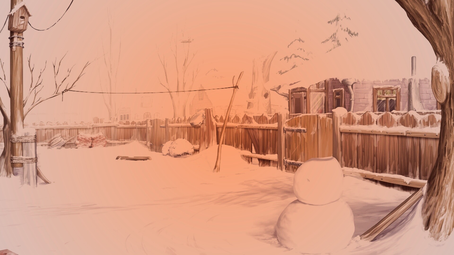 Снеговик обои