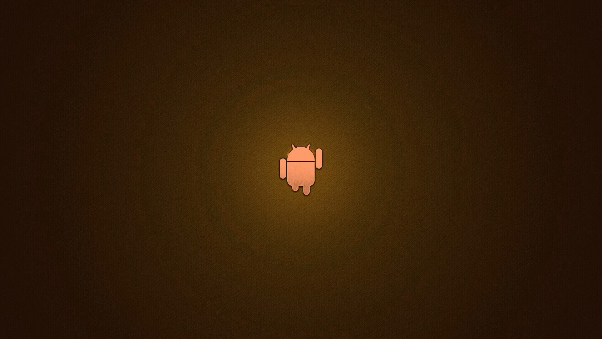 Логотип Android на зеленом фоне обои