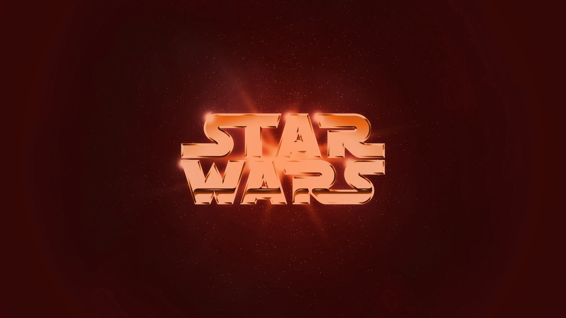 Золотой логотип Star Wars обои