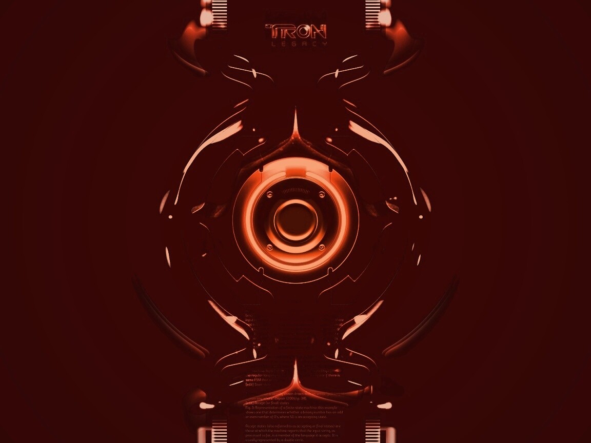 Tron Data Amber обои
