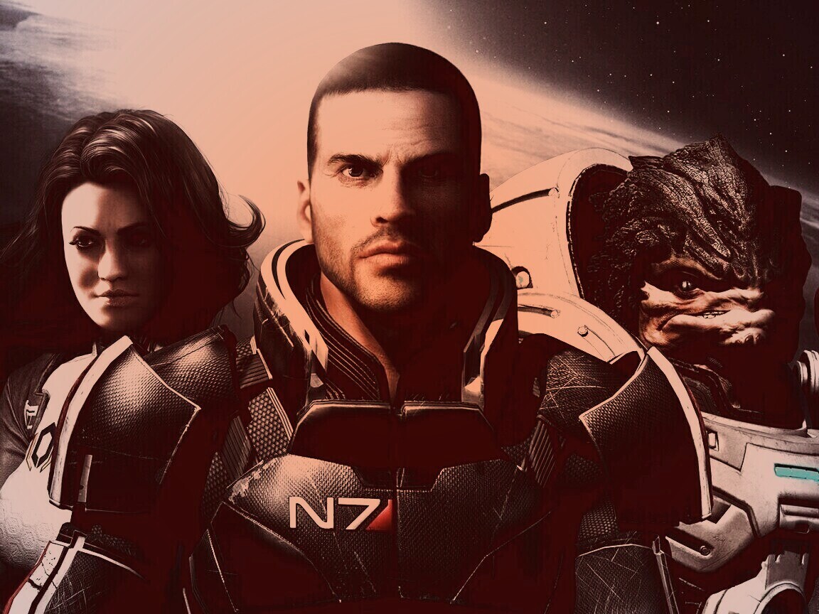 Mass Effect N7 обои