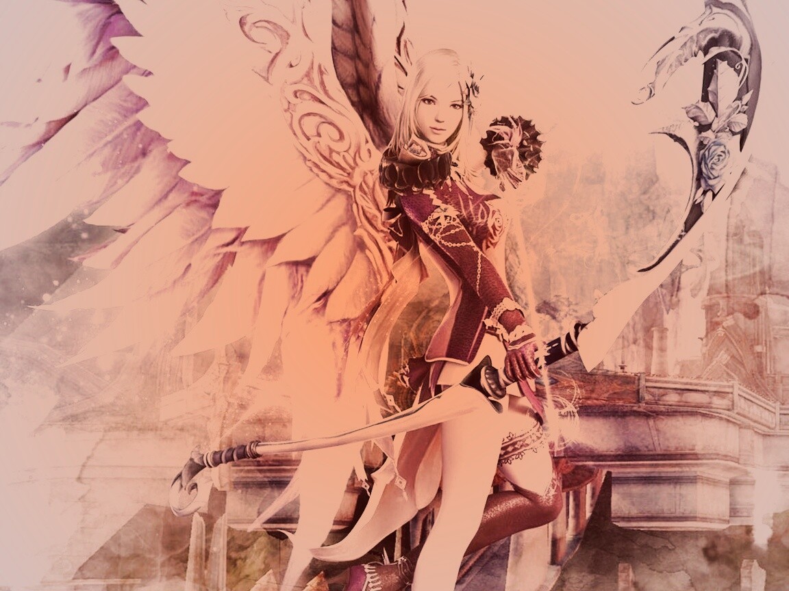 Эльфийка лучница из Aion обои